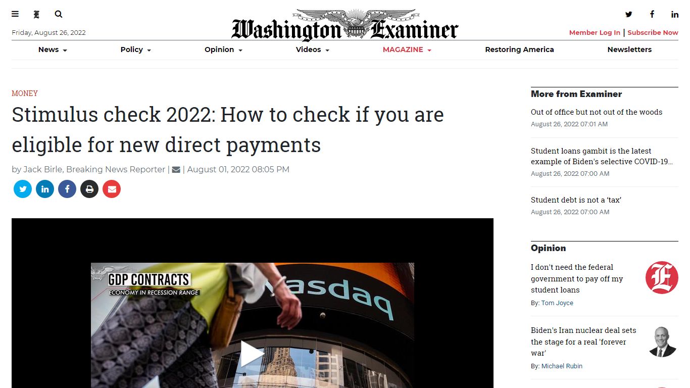 Stimulus check 2022: How to check if you are eligible for new direct ...