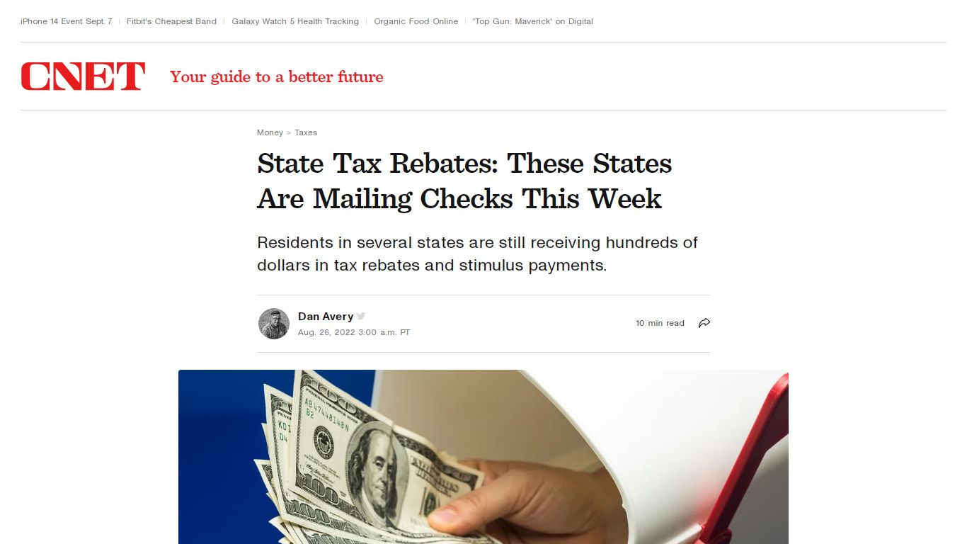 State Tax Rebate Update 2022: These States Are Sending out Checks This ...